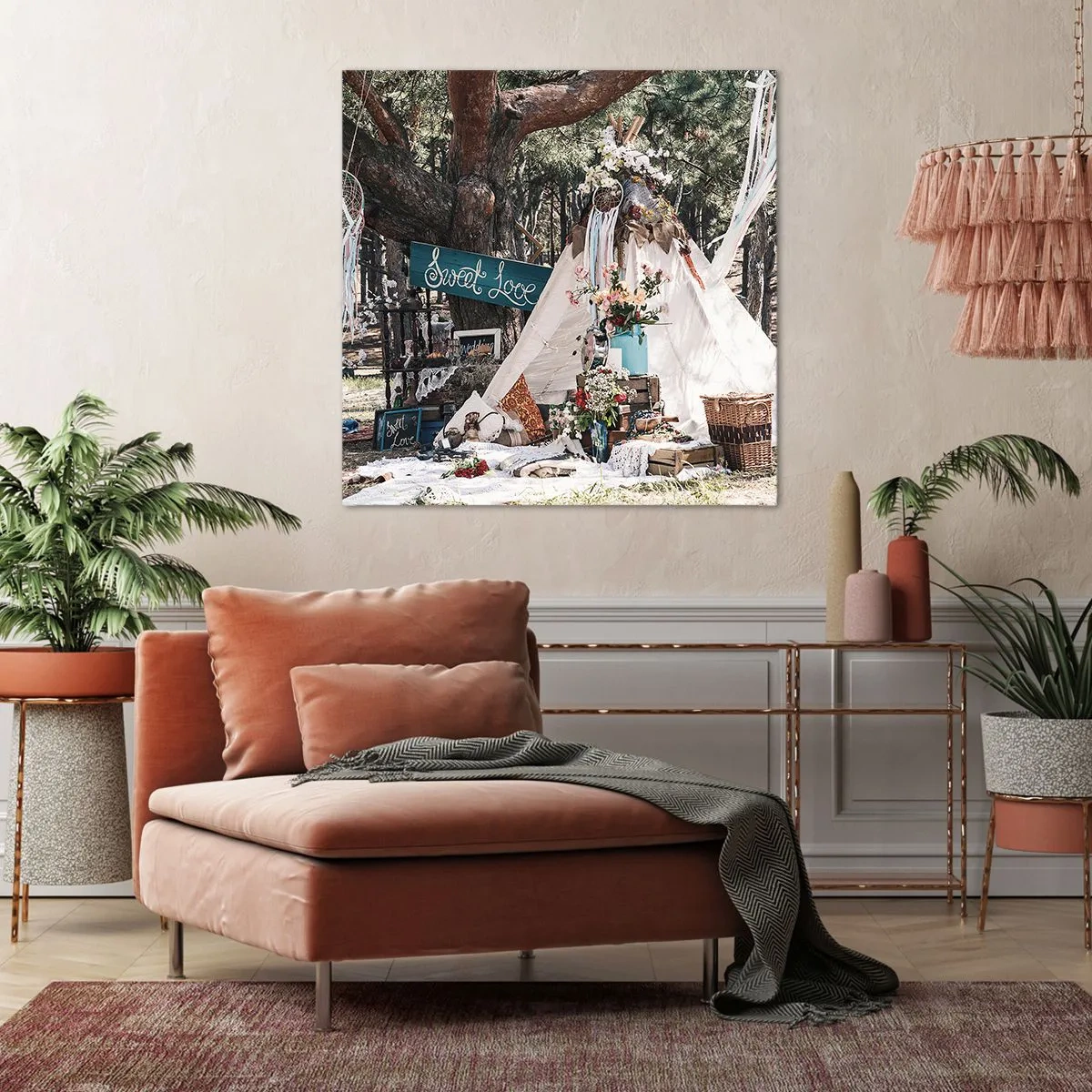 Canvas picture - Make Love… - 40x40 cm