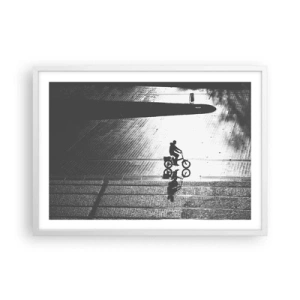 Poster in white frmae - Straight ahead, through the City - 70x50 cm