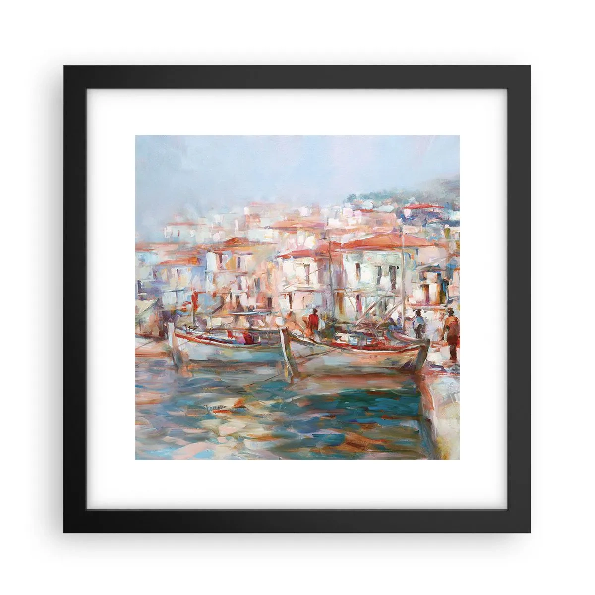 Poster in black frame - Holidays in Pastel - 30x30 cm