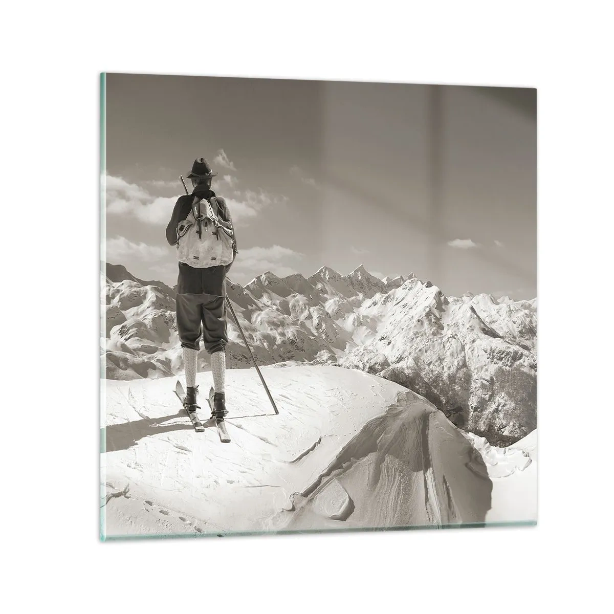 Glass picture - Mountains Are the Same - 40x40 cm