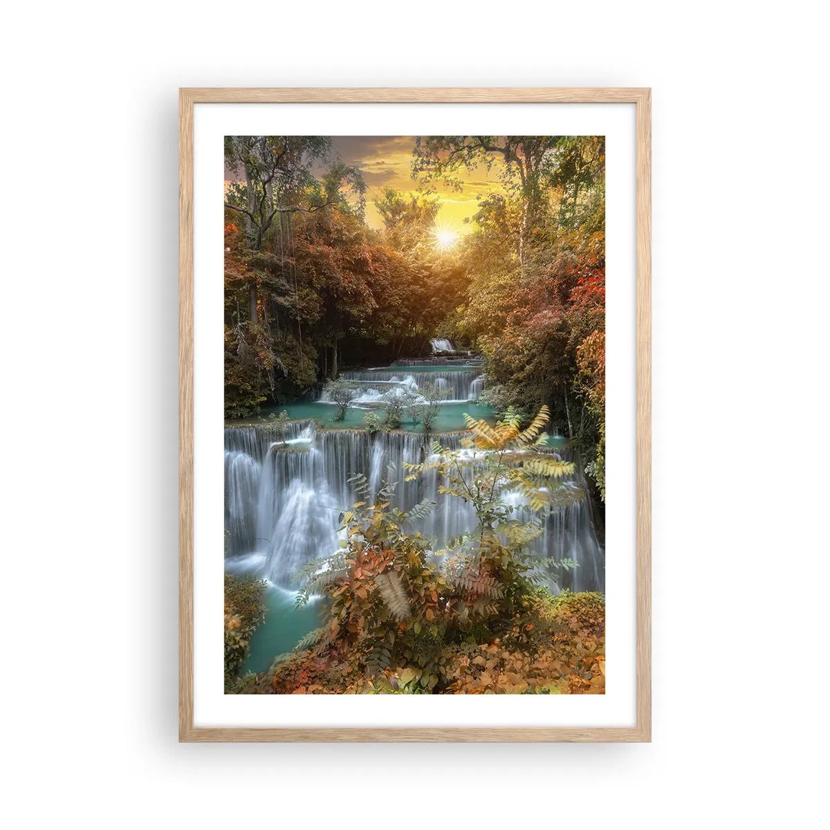 Poster in light oak frame - Hidden Forest Treasure - 50x70 cm