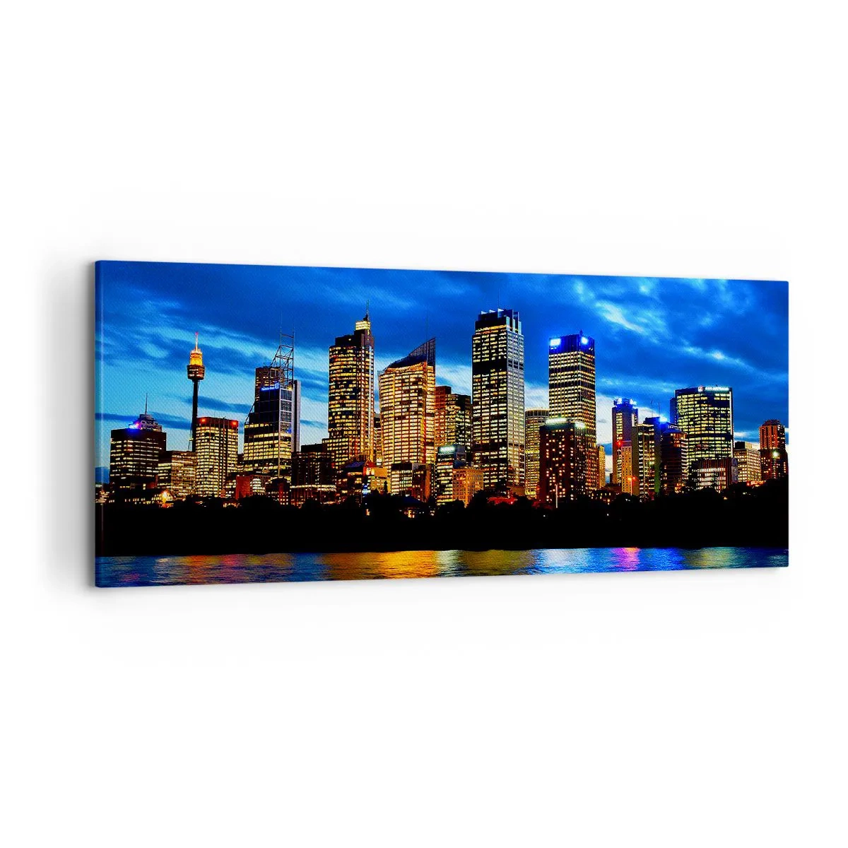 Canvas picture - Night of Lights and Colours - 120x50 cm