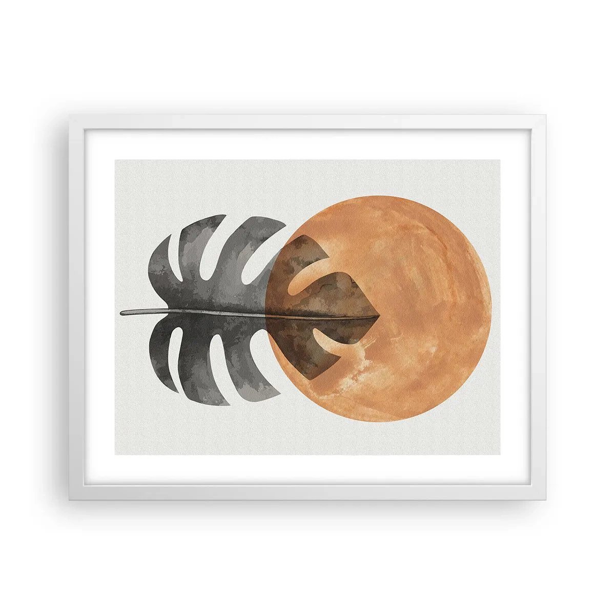 Poster in white frmae - Always the Sun - 50x40 cm