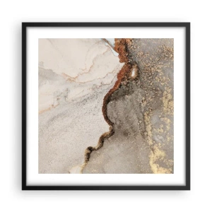 Poster in black frame - On the Border of Colours - 50x50 cm