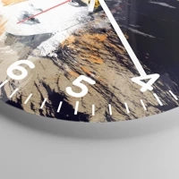 Clock face with numbers