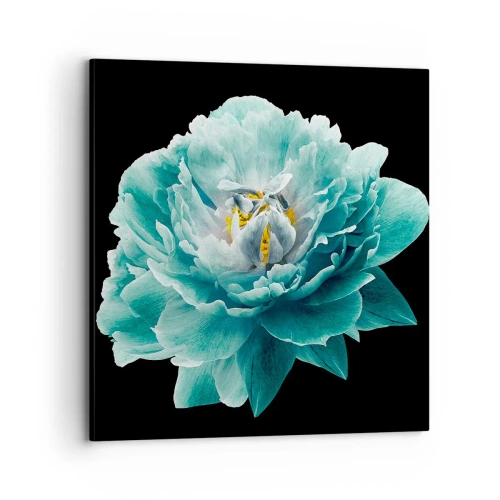 Canvas picture - Blue and Gold Petals - 70x70 cm