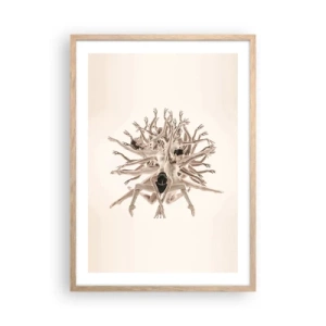 Poster in light oak frame - Dance in Bloom - 50x70 cm