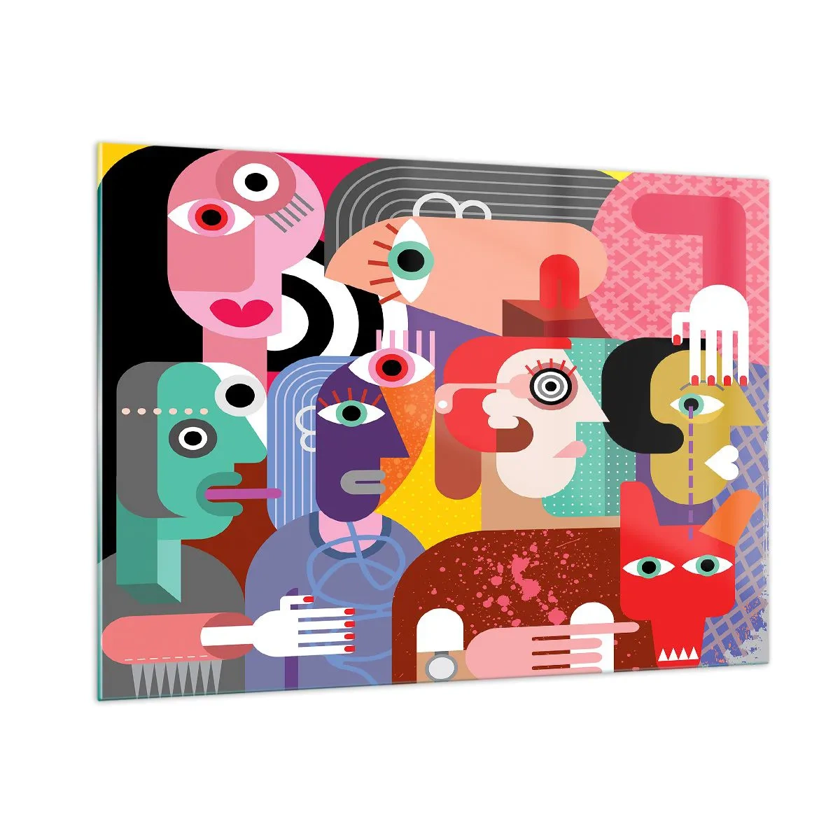 Glass picture - Picasso Sent Us - 100x70 cm