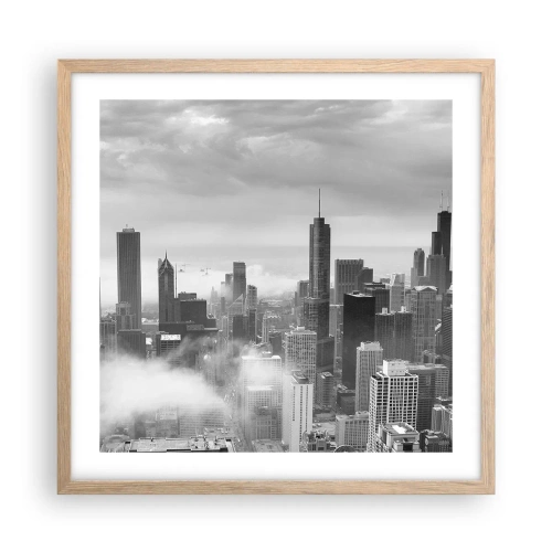 Poster in light oak frame - American Landscape - 50x50 cm