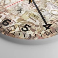 Clock face with numbers