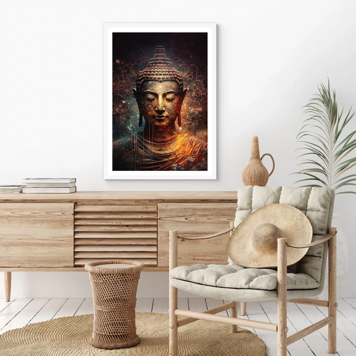 Poster in white frmae - Spiritual Balance - 61x91 cm