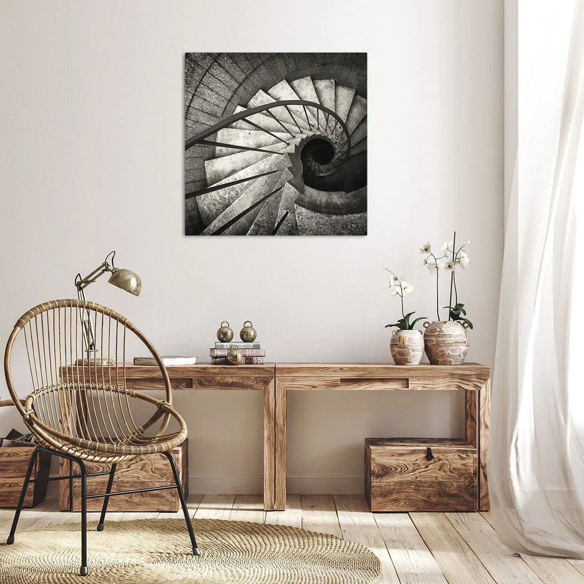 Canvas picture - Up the Stairs and Down the Stairs - 70x70 cm