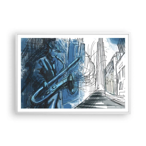 Poster in white frmae - City Rhapsody - 100x70 cm