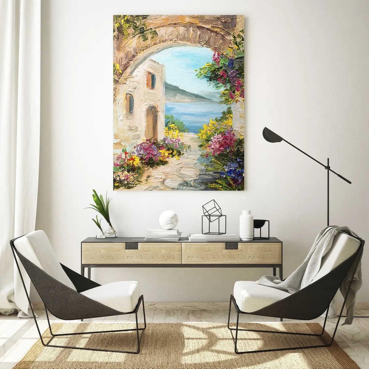 Glass picture - Charm of a Sea Province - 80x120 cm