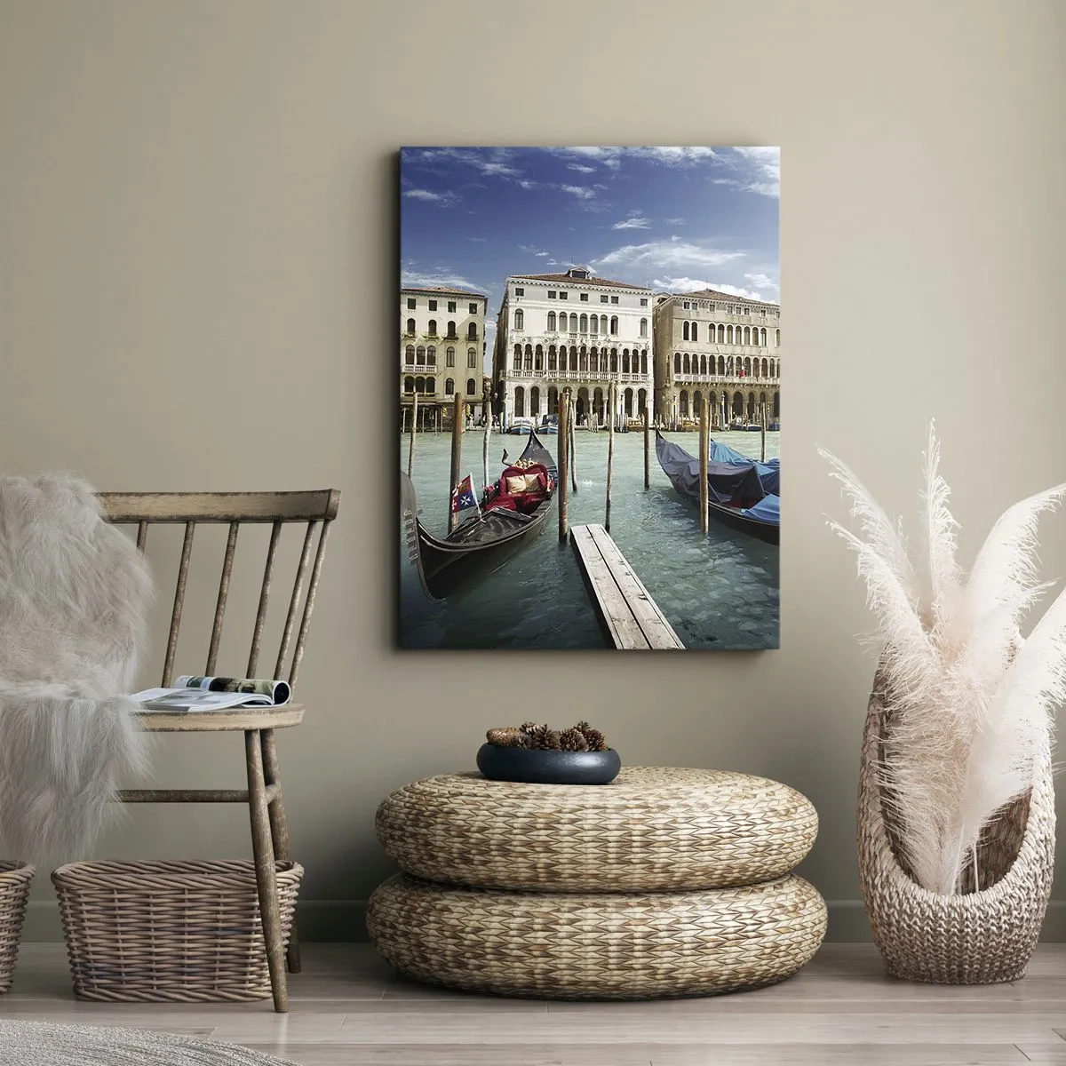 Canvas picture - Palaces in Blue - 50x70 cm