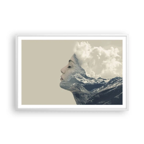 Poster in white frmae - Beauty of Elements - 91x61 cm