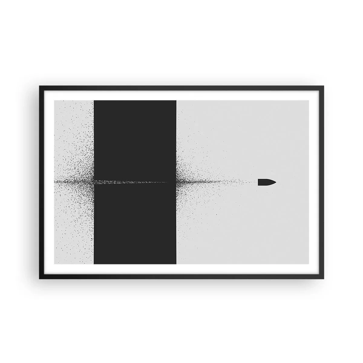 Poster in black frame - Straight to the Point - 91x61 cm