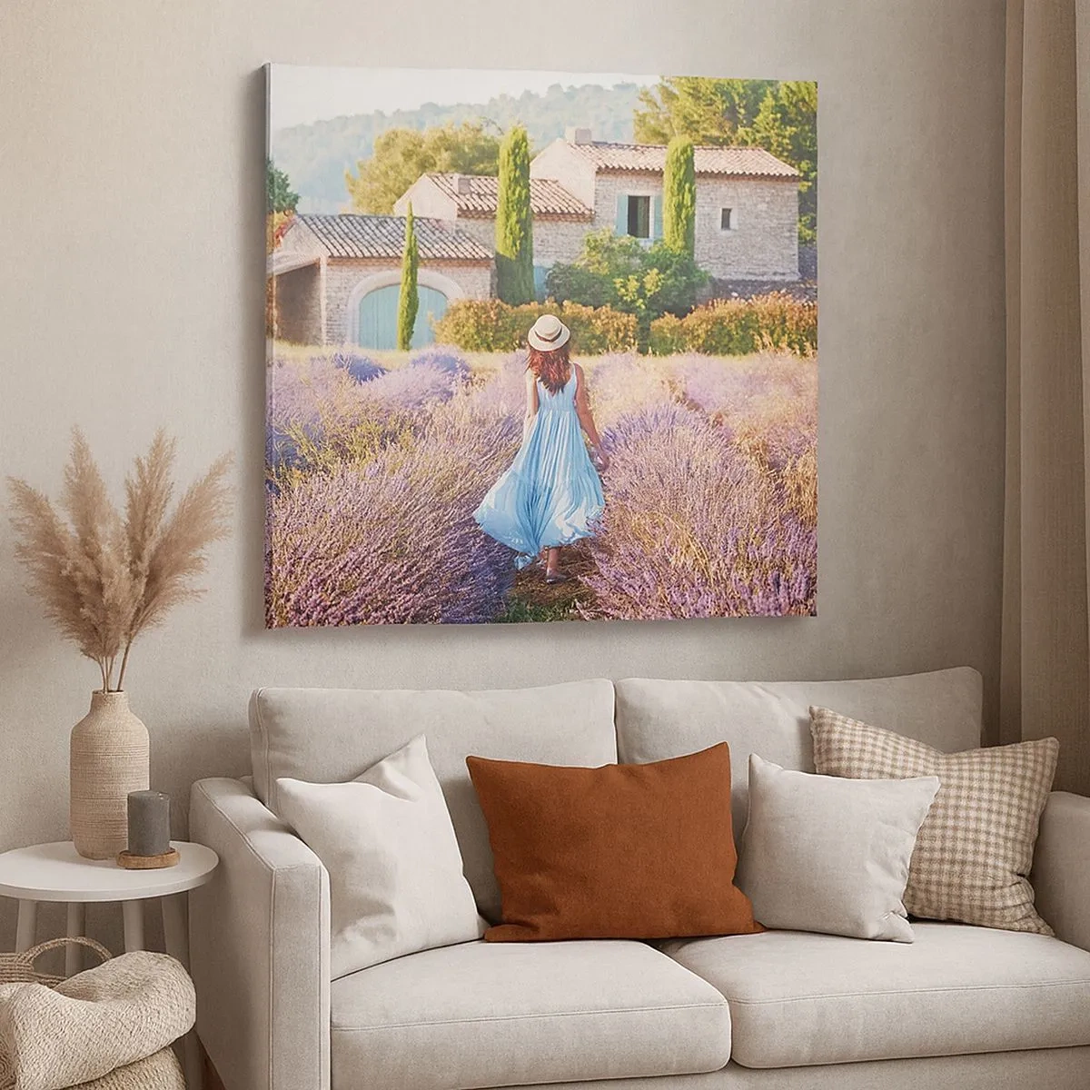 Canvas picture - Lavender Girl - 30x30 cm