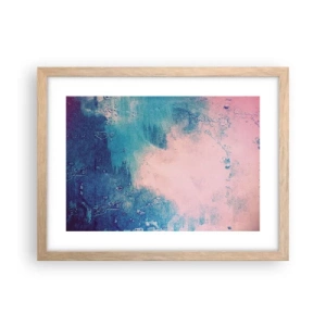 Poster in light oak frame - Blue Hug - 40x30 cm