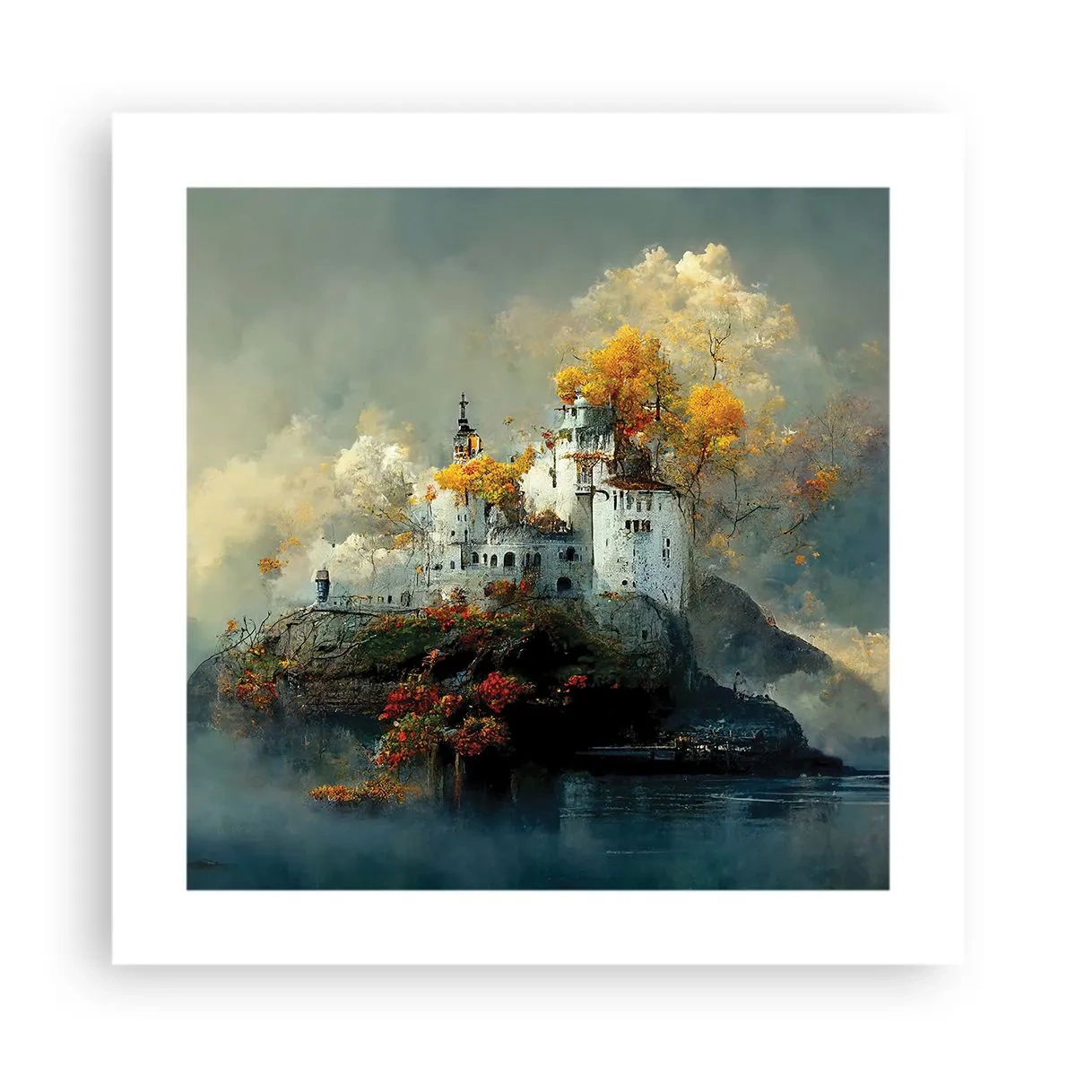 Poster - Beginning of a Romantic Tale - 40x40 cm