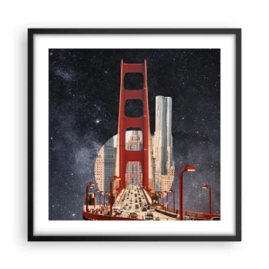 Poster in black frame - Always in the Centre - 50x50 cm