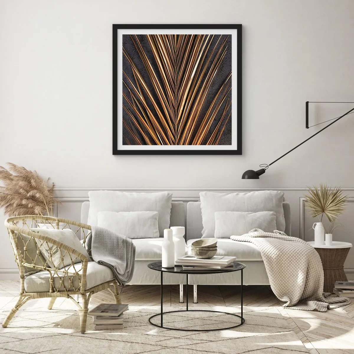 Poster in black frame - Gold of the Tropics - 50x50 cm