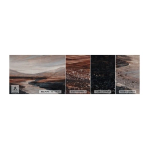 Photo Wallpaper Sample Self-Adhesive Deluxe Sticker - Quiet Valley - Landscape, Landscape, Piece - 100x30 cm