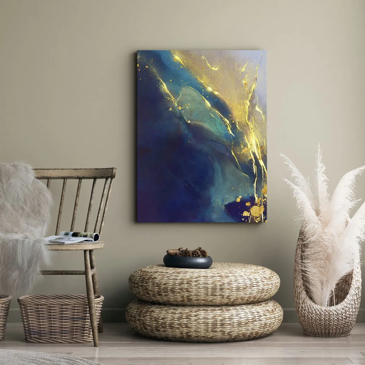 Canvas picture - Golden Flood - 70x100 cm