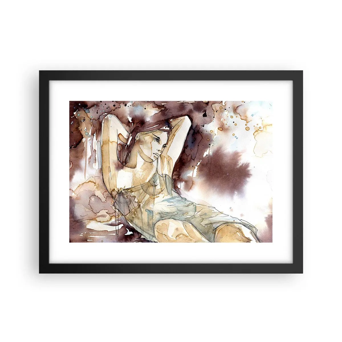 Poster in black frame - In Lilly's Mood - 40x30 cm