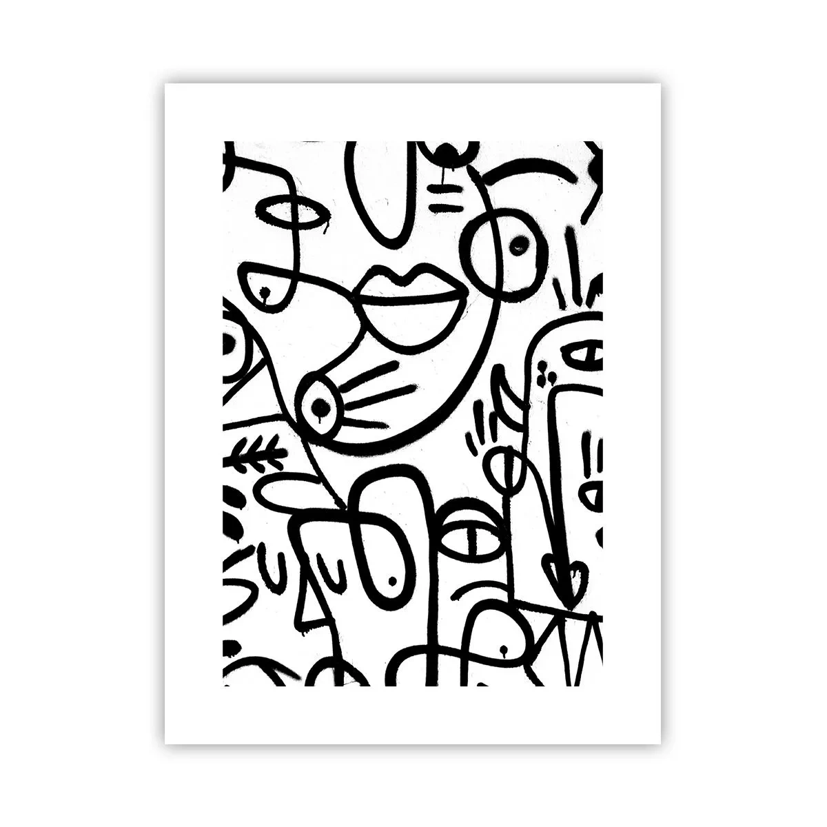 Poster - Faces and Mirages - 30x40 cm