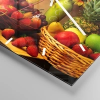 Clock face with lines