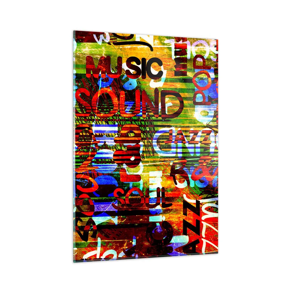 Glass picture - All Colours of Sound - 50x70 cm