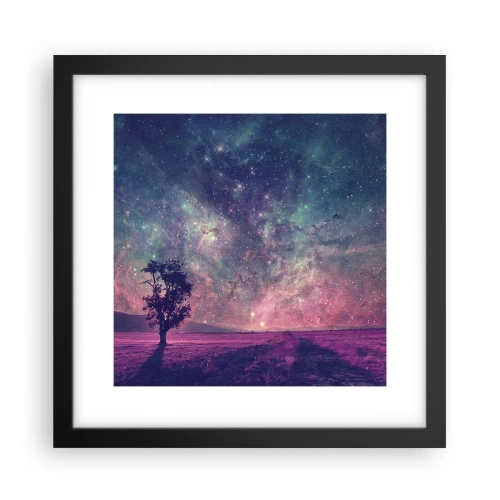 Poster in black frame - Under Magical Sky - 30x30 cm