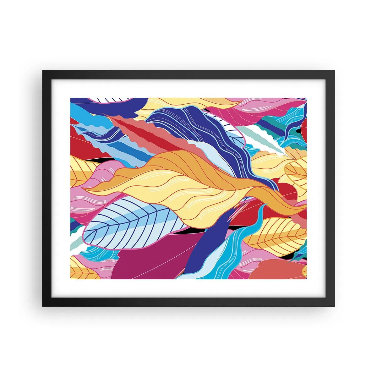 Poster in black frame - Queen of Mess - 50x40 cm