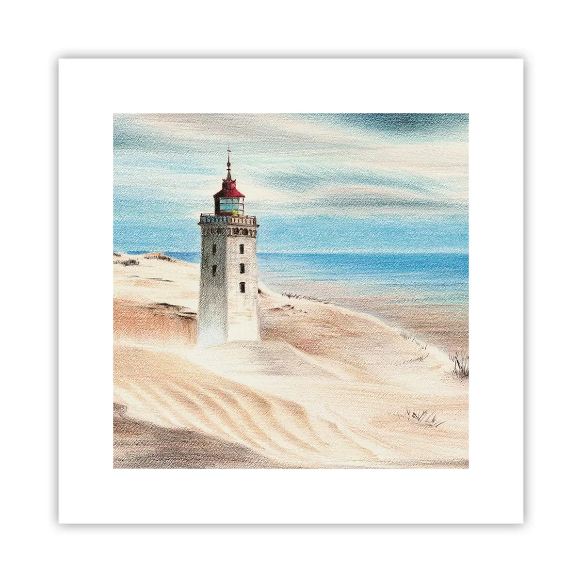 Poster - Always Staring at the Sea - 30x30 cm