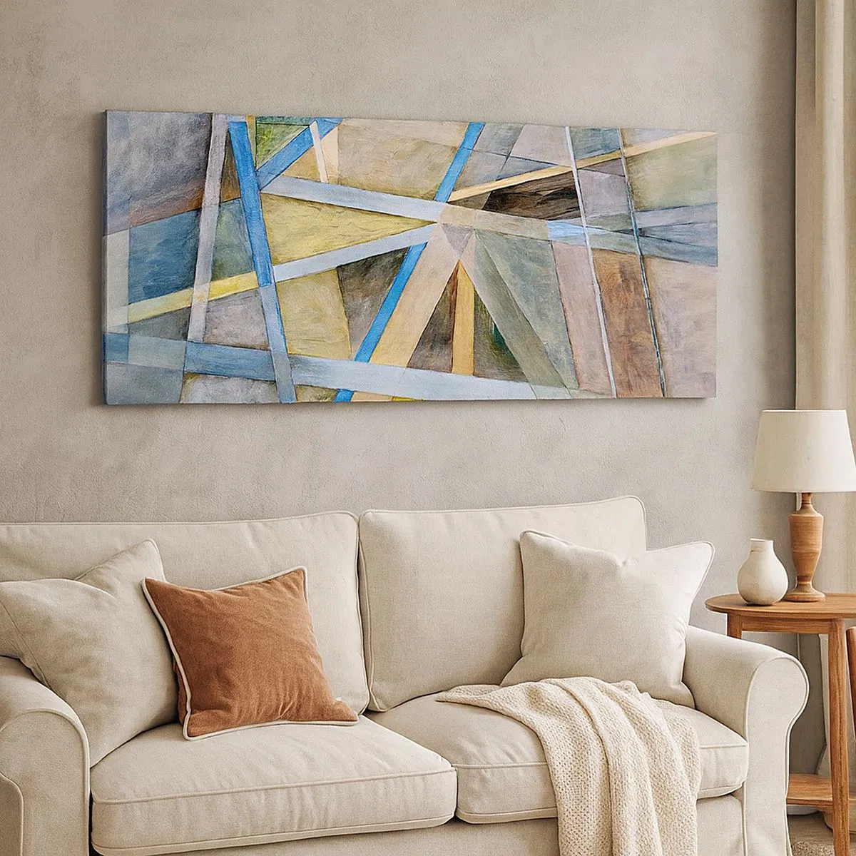 Canvas picture - Straight Or Slanted? - 100x40 cm