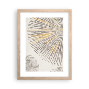 Poster in light oak frame - Beauty of a Ray - 30x40 cm