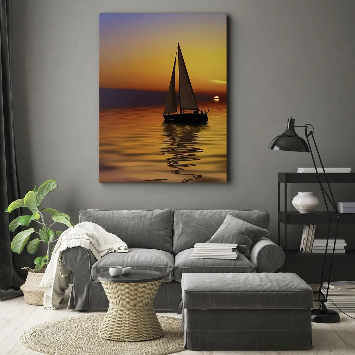 Canvas picture - So Quiet Here After Dusk - 65x120 cm