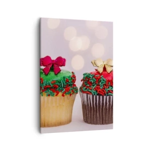 Canvas picture - Cakes with a Bow - 50x70 cm