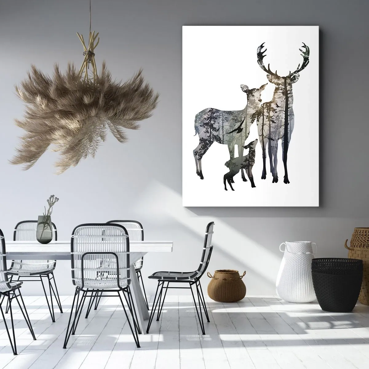 Canvas picture - Family Photo - 45x80 cm