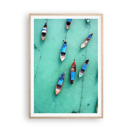 Poster in light oak frame - In Joyful Expectation - 70x100 cm
