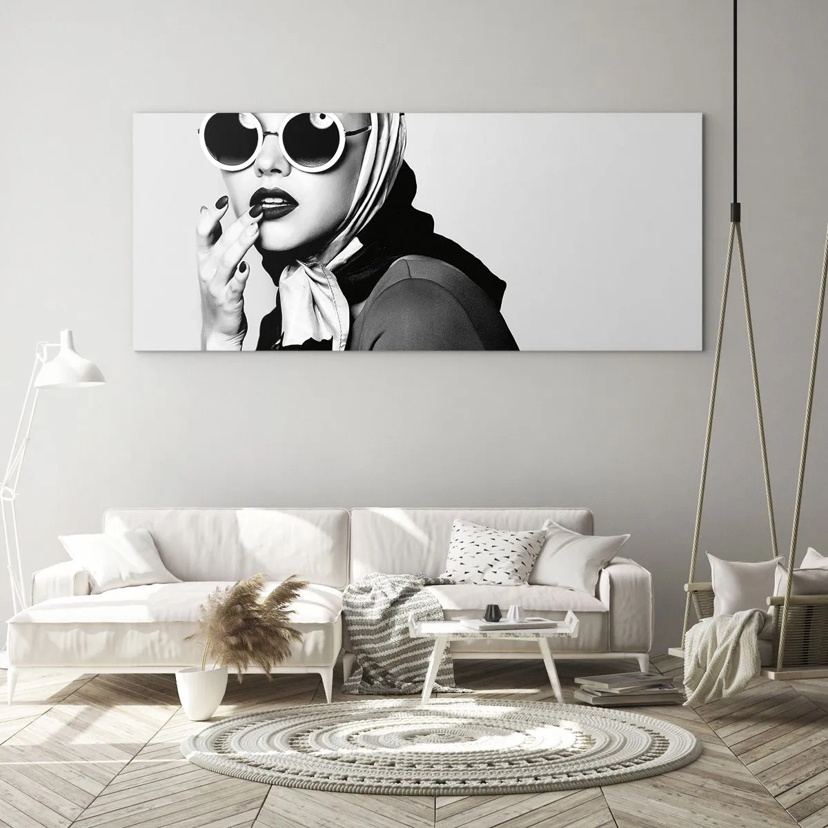 Glass picture - Greetings from the 60-ies - 100x40 cm