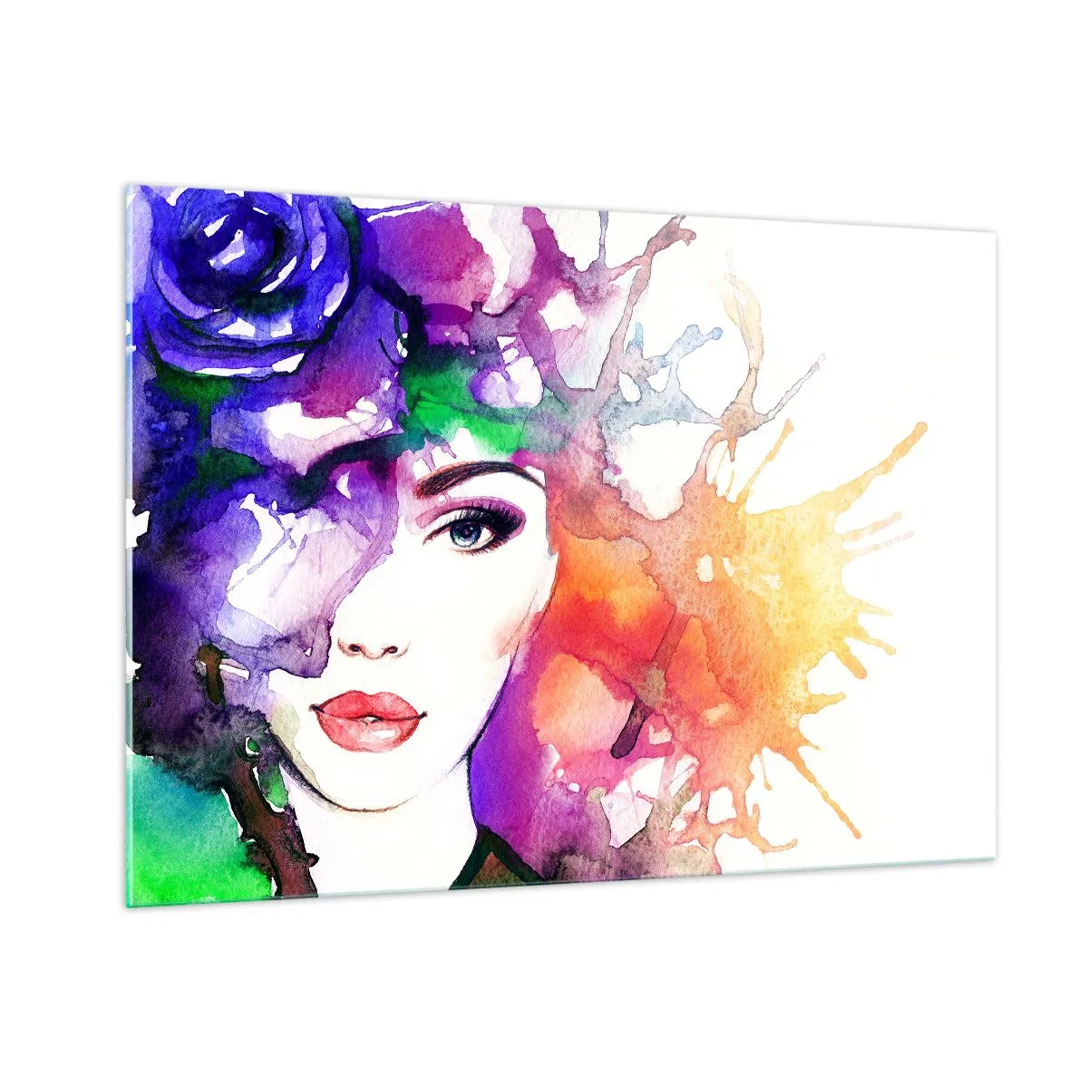 Glass picture - With Head in the Clouds - 100x70 cm