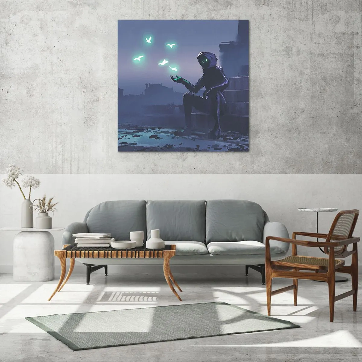 Glass picture - Life Will Be Restored - 40x40 cm