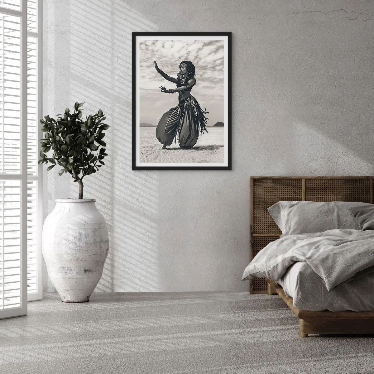 Poster in black frame - Dance of Southern Islands - 70x100 cm