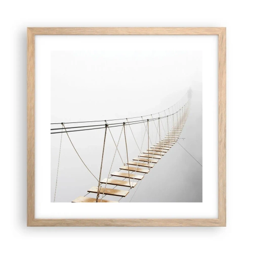 Poster in light oak frame - Where Did He Take You? - 40x40 cm