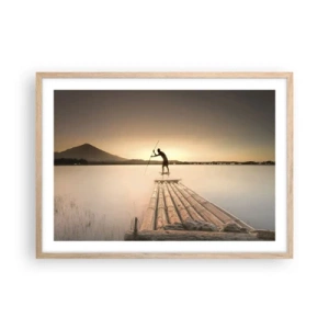 Poster in light oak frame - Before Rest - 70x50 cm