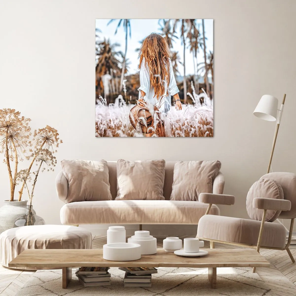 Canvas picture - Born from Grass Fluff - 60x60 cm