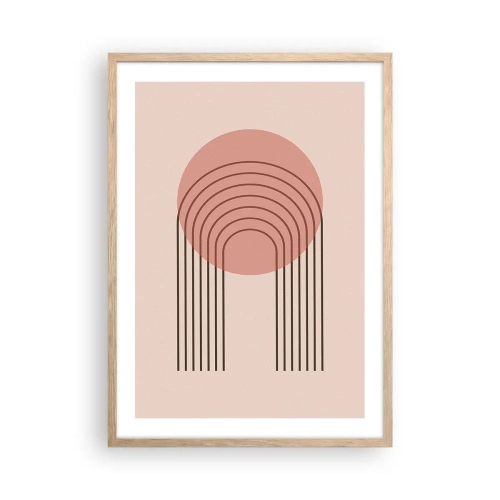 Poster in light oak frame - Irresistible Attraction - 50x70 cm