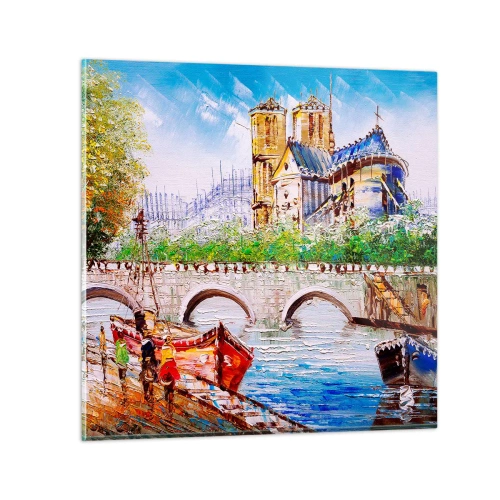 Glass picture - Their Time Never Passes - 40x40 cm